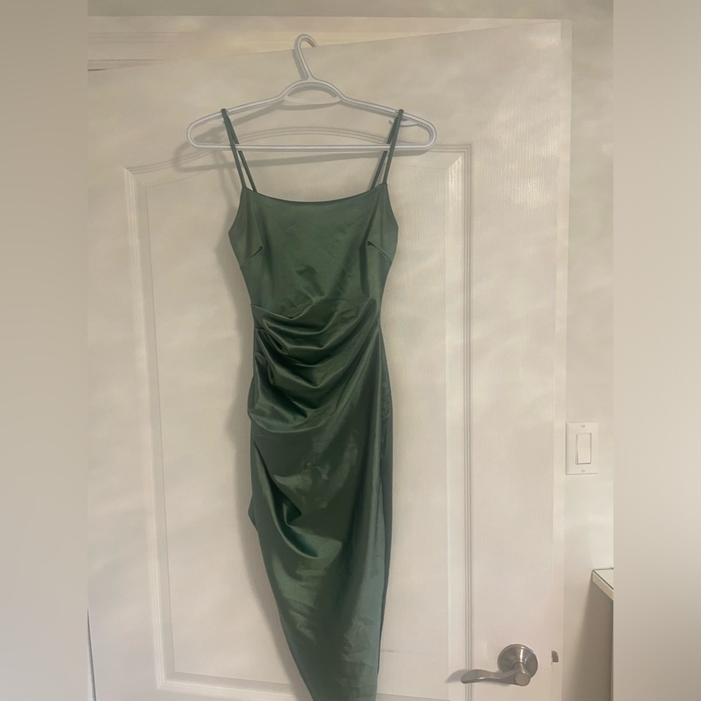 Sage green formal dress